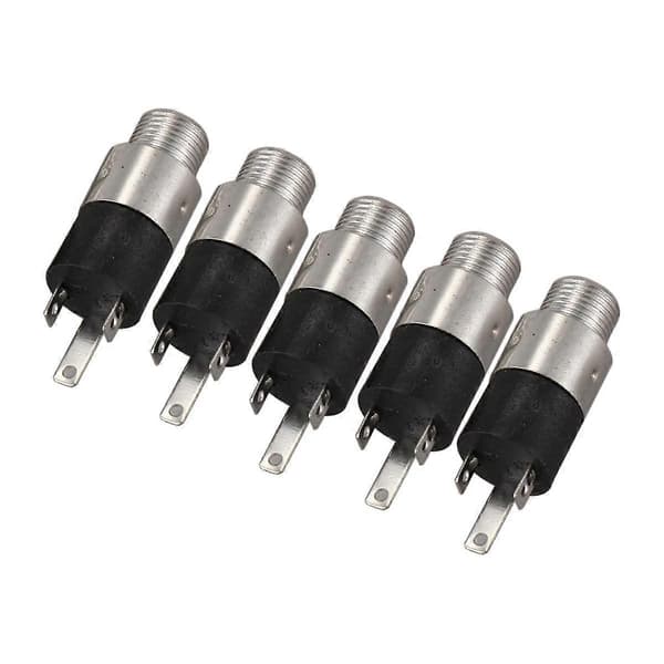5 stk. 3,5 mm stereo jack panelmonteringsstik