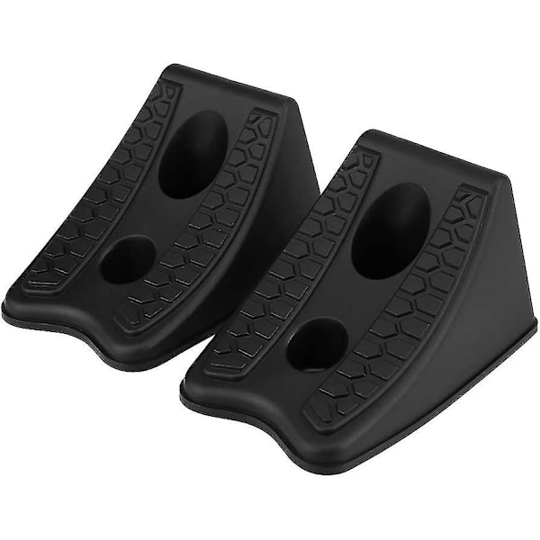 2pcs Slip Stops Car Anti-slip Blocks Rubber Rv Wheel Chock