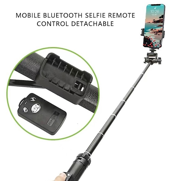 YUNTENG VCT-6688 Kameratelefonhållare Livestreaming Utdragbart Stativ Bluetooth Selfie Stick