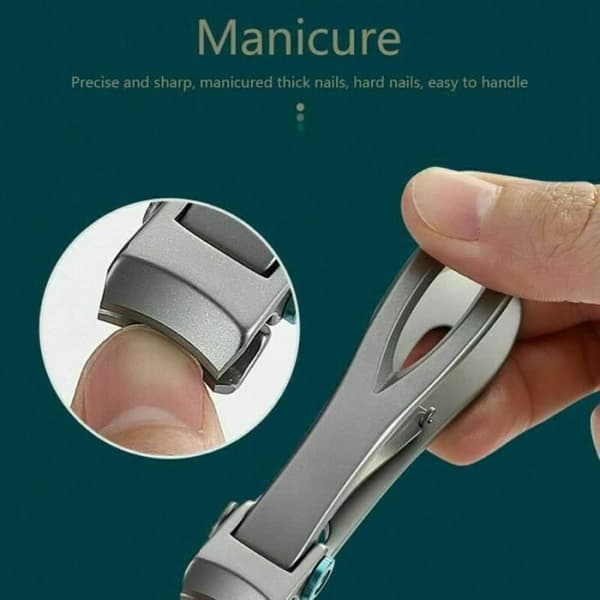 Professionel negleklipper - Rustfrit stål - Bred åbning - Manicure - Pedicure