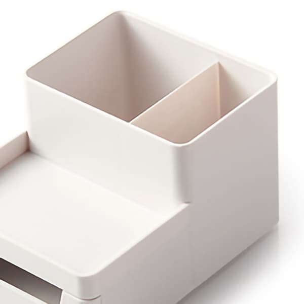 Desktop Storage Rack Large A4 File Organizer DIY Assembly Sturdy ABS Resin Desk Drawer Pen Holder Grey White