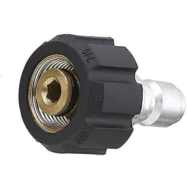Trycktvättskoppling Adapter, Snabbkopplingssats, 3/8 till M22-14 Hane Hontråd