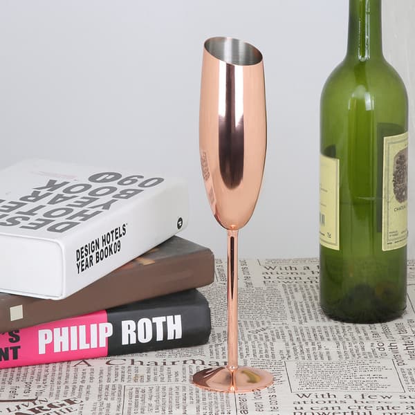 304 Rustfrit Stål Rødvinsglas Cocktail Champagneglas Bæger Bartilbehør Rosaguld