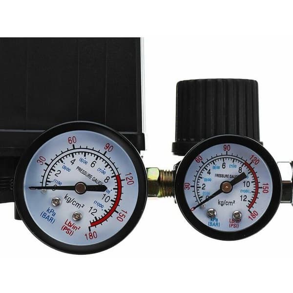 220V 0-180 psi Luftkompressor Trykkbryter Kontrollventil Regulator Målere med Hurtigkobling