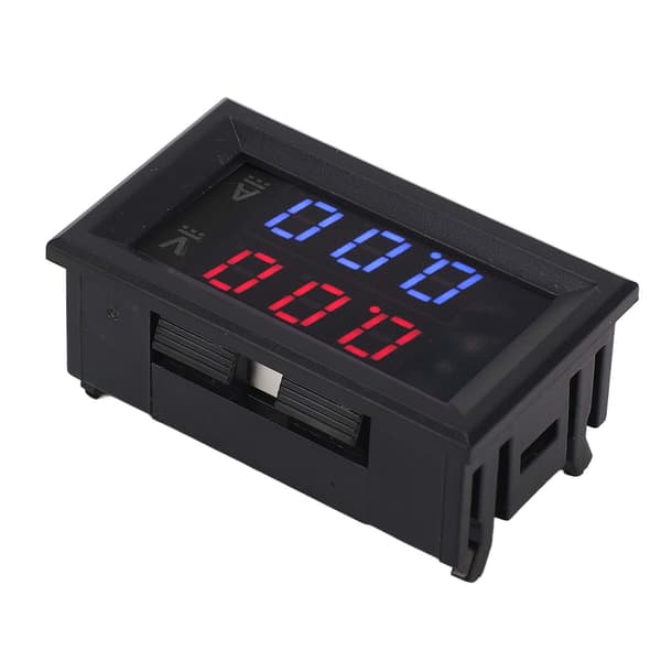 DC 0-100V 10A Digital Voltmeter Amperemeter, LED-display Spændingsstrømmåler, Amperemåler til bilbatteri