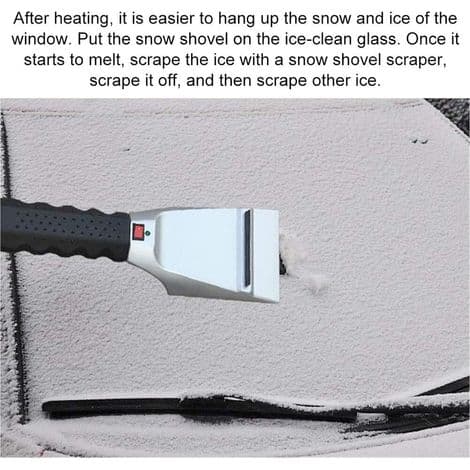 12V Vinterbil Snøpute Dobbeltformål Snøvarmer og Av-iser Snøskuffe
