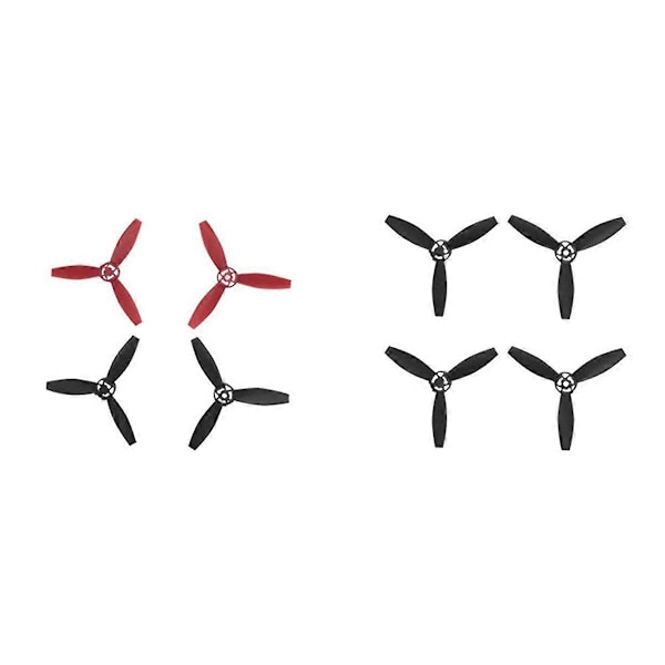 4 stk. egnet for Parrot Bebop 2 Drone Propellblader Dronetilbehør Svart