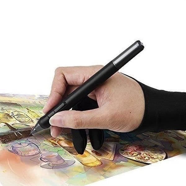 stk Lycra Kunstnerhandsker, To-fingrede Tegnehandsker, Grafisk Design Handsker til Studerende, Kunst, Pen, Tablet Pad