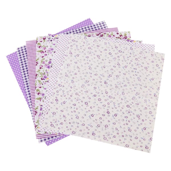 7 st / set 100% bomull Batiks syhantverkstyg för DIY plånbok kuddfodral (L)