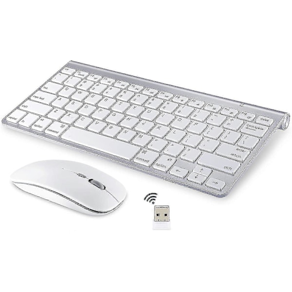 Trådlöst tangentbord och mus för Apple Imac Windows eller Android (2,4 g trådlöst)
