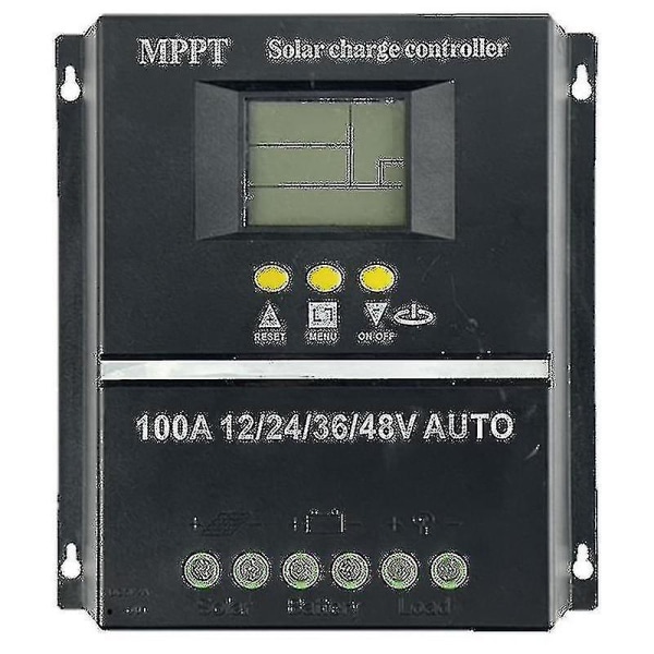 Pwm 100a 12v 24v 36v 48v Auto Solar Panel Charge Controller Solar Pv Battery Charger With Lcd Mppt