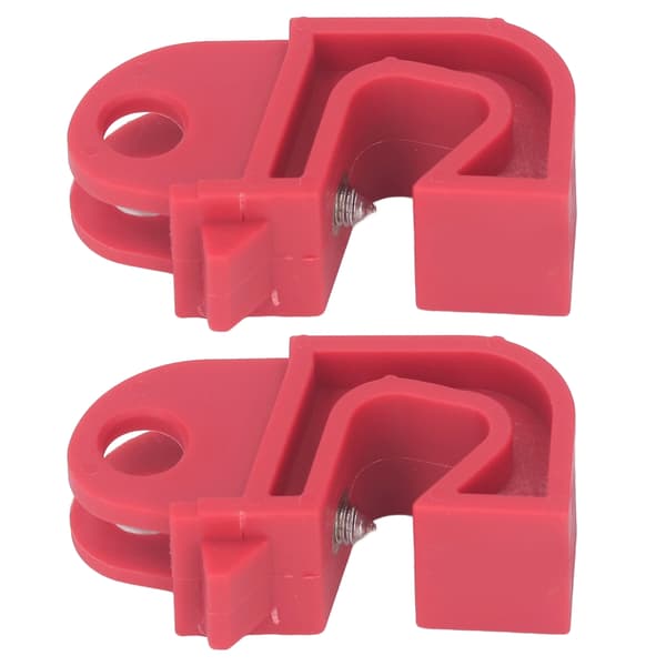 2 Pcs Circuit Breaker Lockout Device Universal Clamp On Electrical Breaker Lockout Tagout