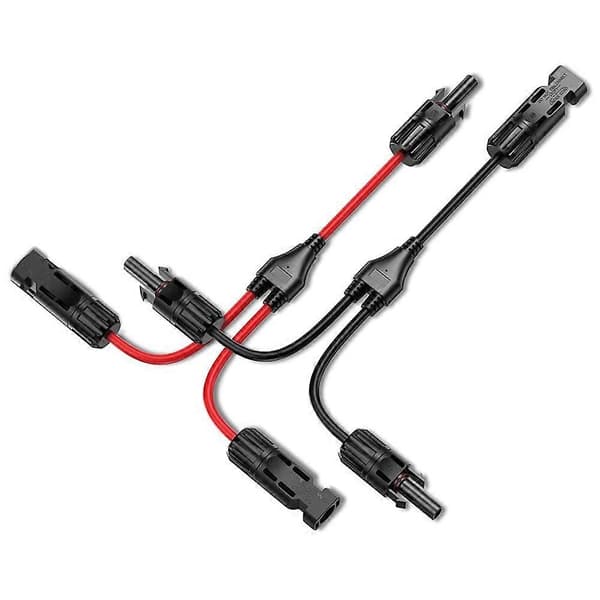 Solar Y Gren Kabel Konnektorer, Solar Kabel Parallel Adapter i Par til Solar Panel, Kabel Tråd Stik
