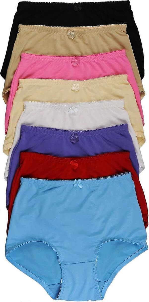 Dam 6-pack Högmidjade Girdle Brief Trosor med Magstöd för Vardagsbruk, 6-pack Simple B