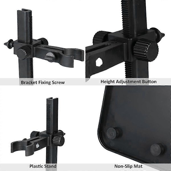 Justerbart mikroskopstativholder for USB digitalt mikroskop Mini fotfeste bordramme