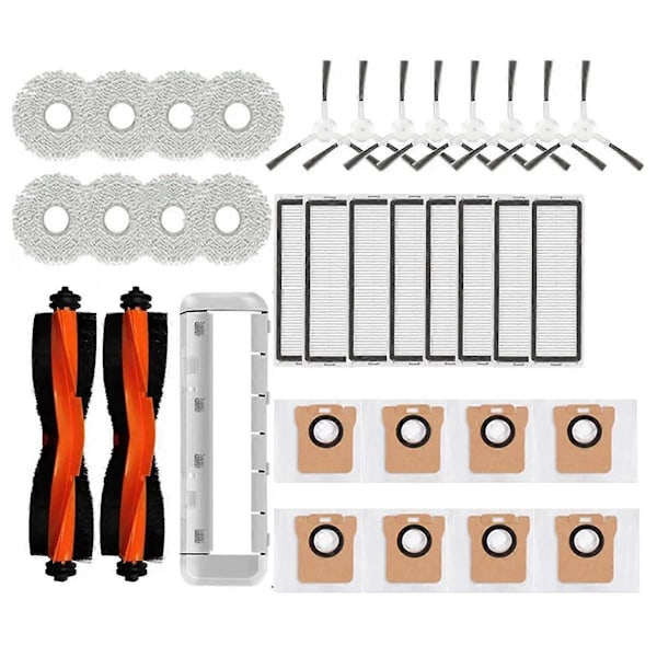 Til Robotstøvsuger X20+, X10+ / X20 Plus, X10 Plus Støvsuger Hovedsidebørste Hepa Filter Moppepuder Støvposer
