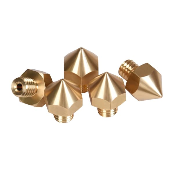 10 stk. gule messingdyser for BIQU B1 um2 3D-printer 1,75 mm dyser