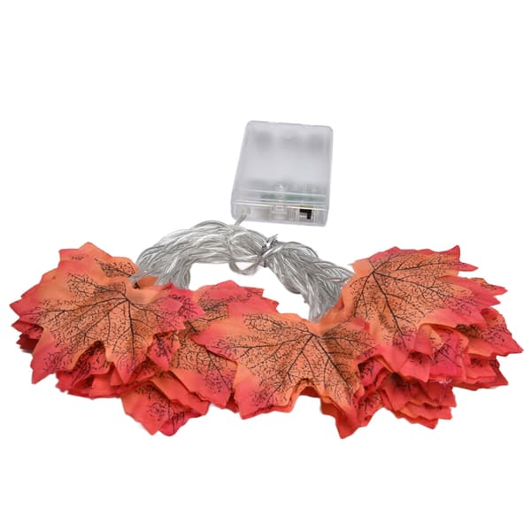 Maple Leaf String LED Autumn Lighting Thanksgiving Decorations 3m Warm Light