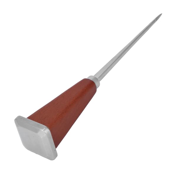 Stainless Steel Ice Pick with Wooden Handle Bartender Tool for Bars Restaurants Single Claw Square Tail L