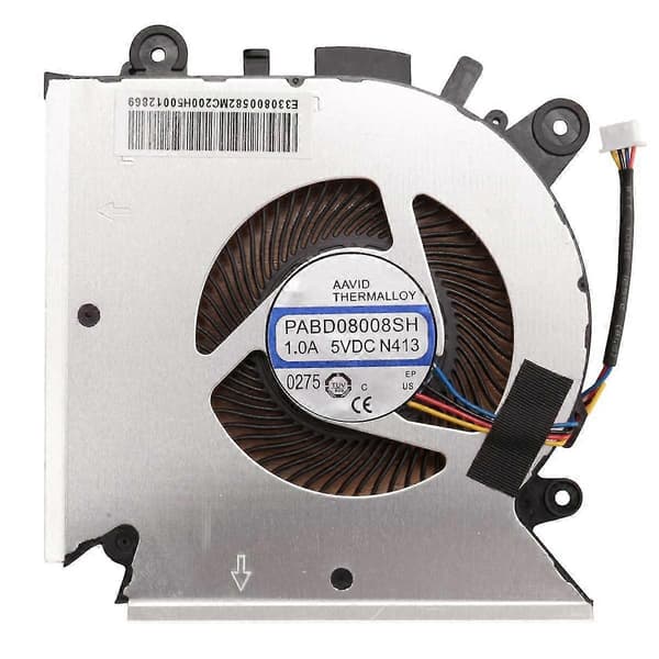 CPU-kylfläkt för MSI GF63 MS-16R1 MS-16R2 PABD08008SH N413 E322500300A