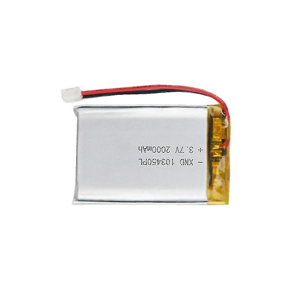 103450 3,7v 2000mah Lipo Polymer Litiumbatteri