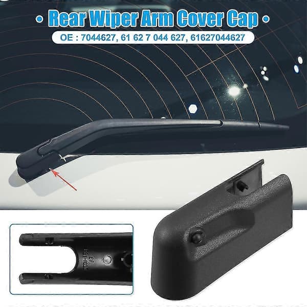 Bil Bakrute Vindusviskerarm Mutterdekselhette For Mini-cooper R50 R53 Svart