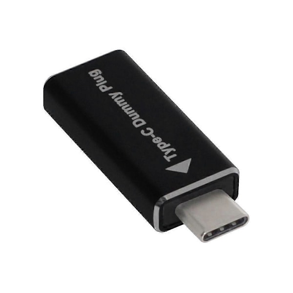 Virtuell Skärmadapter Typ-C DDC EDID Dummy Plug USB-C Huvudlös Spökdisplayemulator 1920x1080p