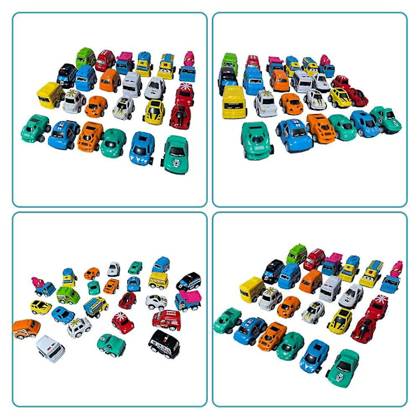 24 Dagar Julkalender Blind Box Return Inertia Bil 24-delad Leksakssats Julnedräkning 24 Dagar Överraskning Rivgåva Box