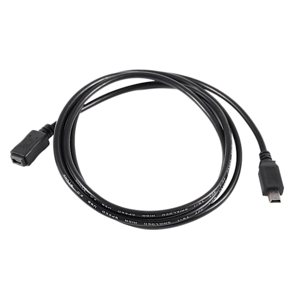 1,5 m Mini USB B 5-pins Hann til Hunn Forlengelseskabel Adapter Svart