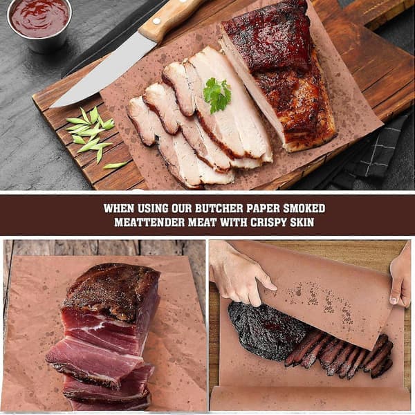 Rosa Slaktarpapper, Grillpapper, 45 cm x 15 m, Brödpapper, Bakplåtspapper, BBQ Kraftpapper, P