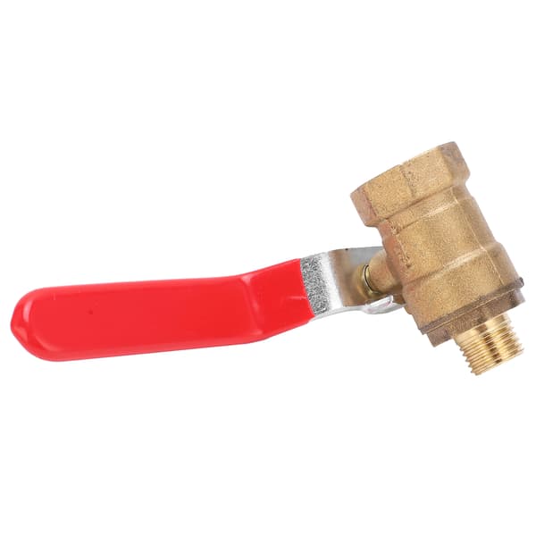 Air Compressor Ball Valve Cast Copper 1/2 Inch Internal Thread 1/4 Inch External Pipe Fitting Accessory