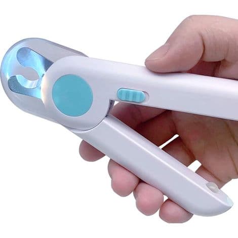 Professionel negleklipper til hunde og katte – Klinge i rustfrit stål – LED-lys til at se blodåren – Ergonomisk design