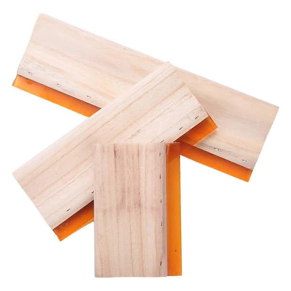 3 st Silk Screen Printing Squeegee Ink Scaper Skrapbräda Verktyg 16cm 24cm 33cm