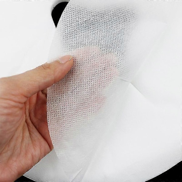 100 st Engångs Ansiktsstöd Papperslakan Nackstöd Skydd för Massagebänk Vit