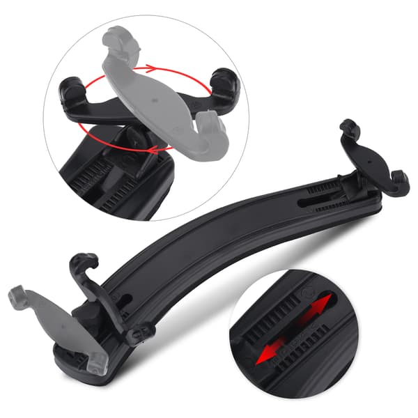 Adjustable Violin Shoulder Rest with Rubber Pad for 3/4 4/4 Size Violin Instrument Accessories