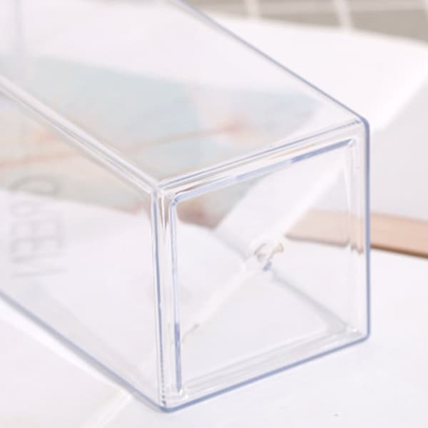 Milk Carton Water Bottle with Large Capacity, Leak-Proof Sealed Rectangular Transparent Cup Food Grade PP Plastic 500ML