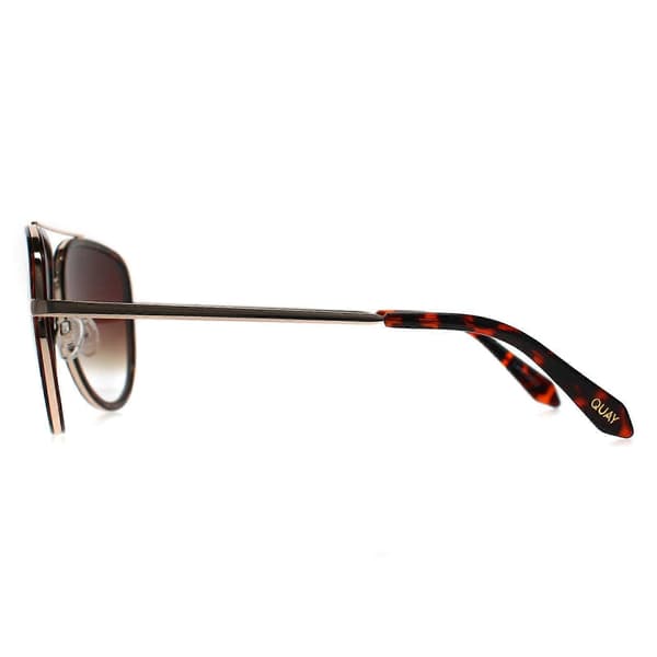 Quay Aurinkolasit All in Mini TORT Tortoise Gold Brown Gradient
