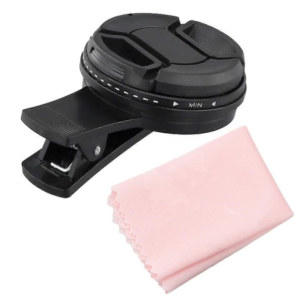 52 mm telefonobjektivfilter med klips til smartphone Universal ND2-400 variabelt filter til mobiltelefon C