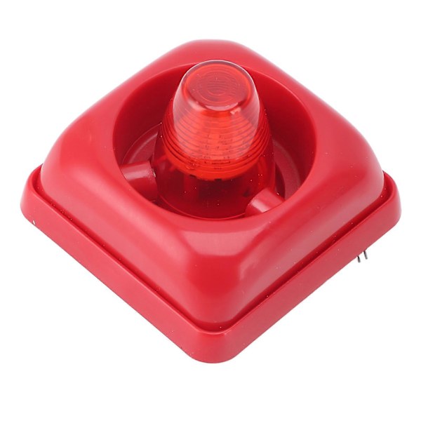 LED Audible Visual Alarm Strobe Warning Horn 3 Sound Modes Flashing Light Fire Security Horn DC12V 24V