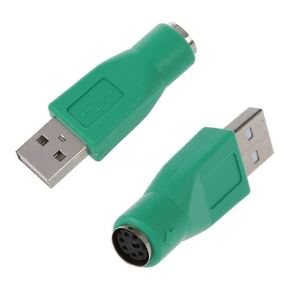 2 X PS/2 Naaras USB Uros -sovitin näppäimistölle ja hiirelle