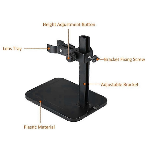 Justerbart mikroskopstativholder for USB digitalt mikroskop Mini fotfeste bordramme