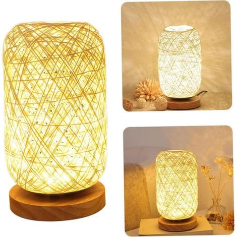 Retro nattbordskulelampe