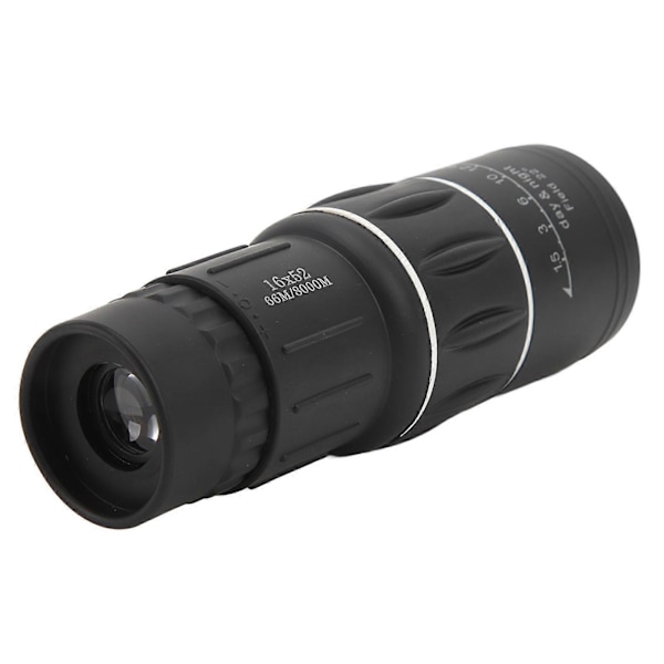 High Definition Ultra Let Lommeteleskop 16x52 Sort HD Monokular Bærbart Lommeteleskop Sort