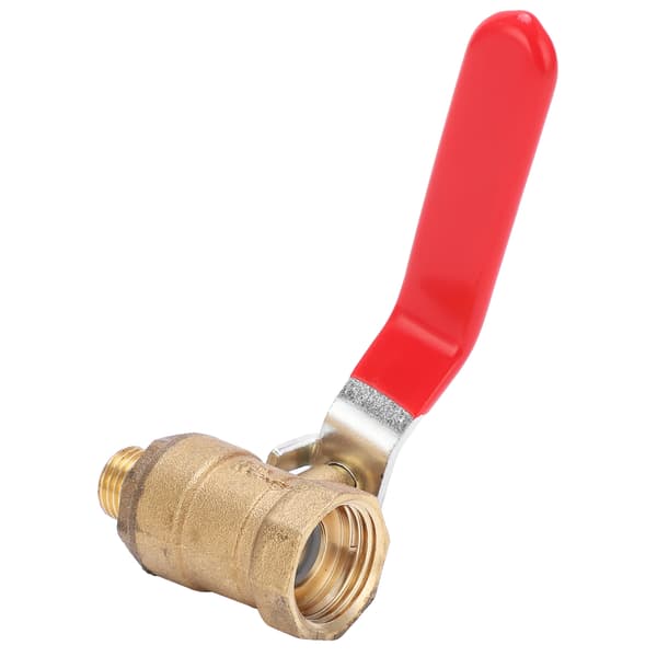Air Compressor Ball Valve Cast Copper 1/2 Inch Internal Thread 1/4 Inch External Pipe Fitting Accessory