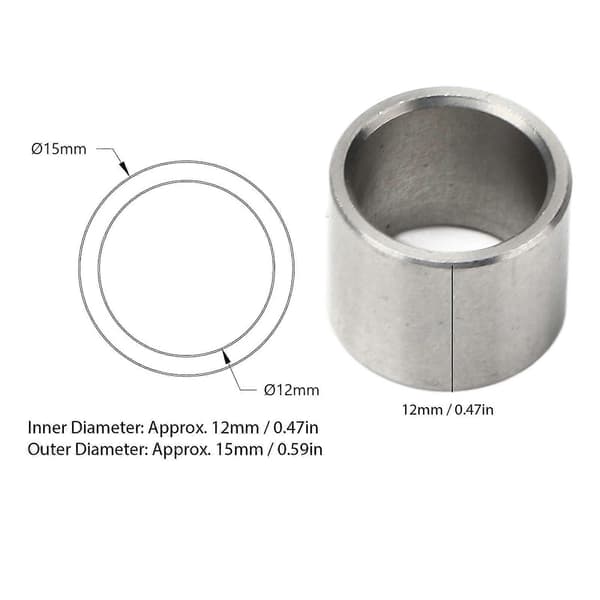 Højkvalitets 10 stk. solgt 15 mm udvendig diameter rustfri stålskiver