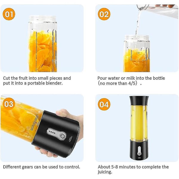 Bærbar blender til milkshakes og smoothies