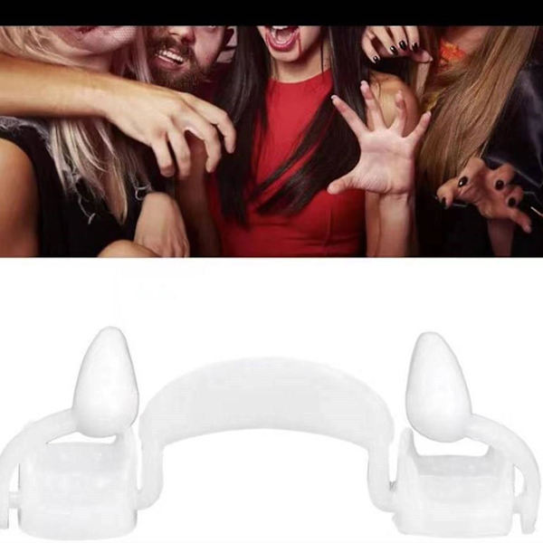 3 Par Retraktabla Vampyrtänder För Att Förlänga Halloween-Tänder Varulv Cosplay Tandställning, Retraktabla Vampyrtänder Skräckfest Vampyrtänder