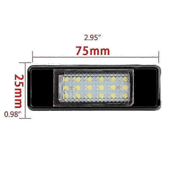 2 stk. 12v bilskiltlys for Citroen C2 C3 C4 C5 C6 Ds3
