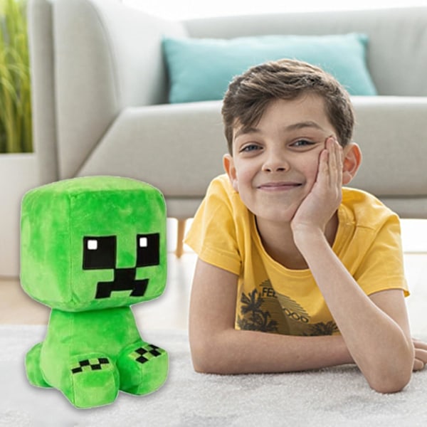 Crafter Creeper Pludsetøjdyr, Blød Knuselsdyr, Grøn, til Videospilfans