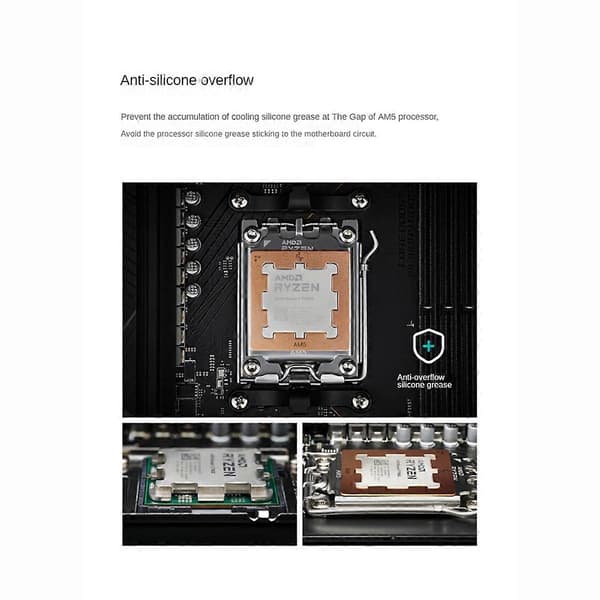 Termisk Pasta Beskyttelse AM5 CPU Køler Armor til 7950X 7900X 7700X 7600X Chips Køleplade Dækning